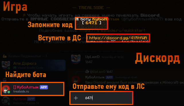Привязка Discord